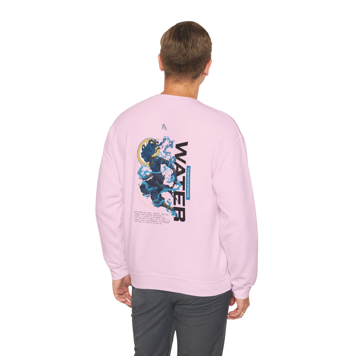 Water Oversized Sweatshirt — Calm & Clarity Illustration Tee