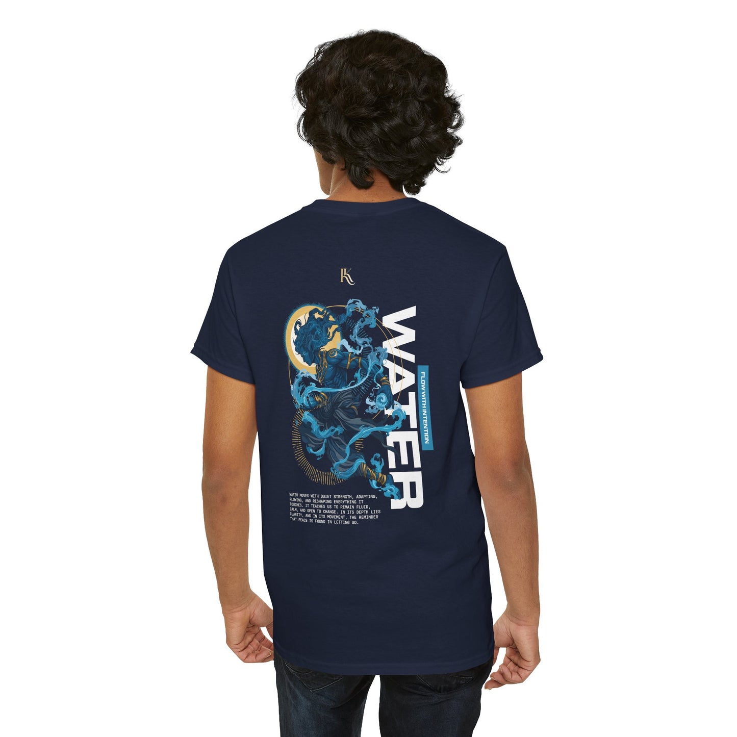 Water Oversized T‑Shirt — Calm & Clarity Illustration Tee