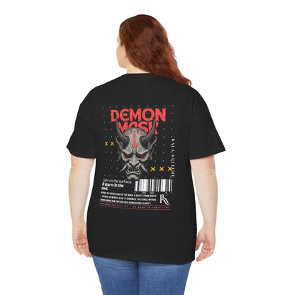 Demon Mask Oversized T‑Shirt — Fearless Within