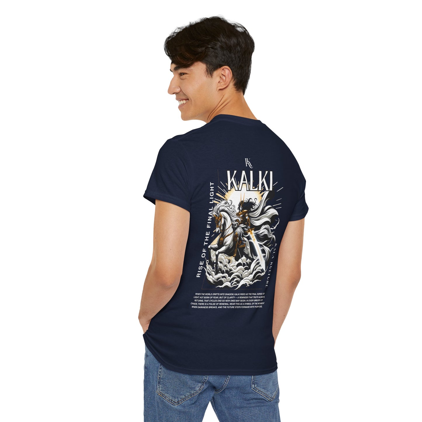 Kalki Oversized T‑Shirt — End of the Dark Age Illustration Tee