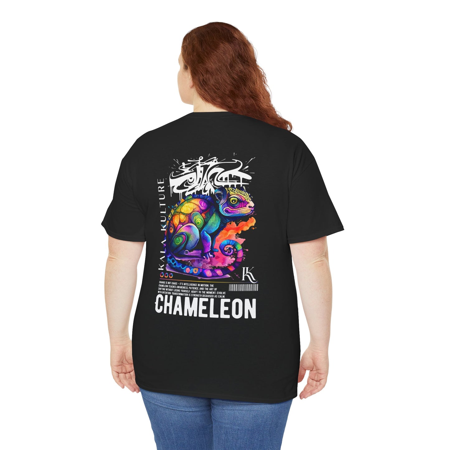 Chameleon Oversized T‑Shirt — Adapt. Evolve. Transform.