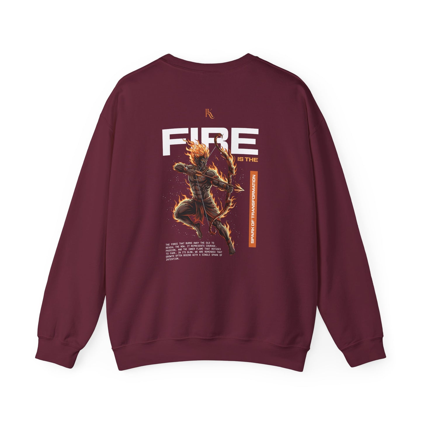 Fire Oversized Sweatshirt — Element of Power Illustration Tee