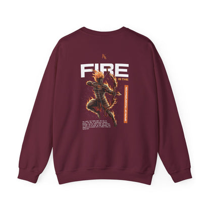 Fire Oversized Sweatshirt — Element of Power Illustration Tee