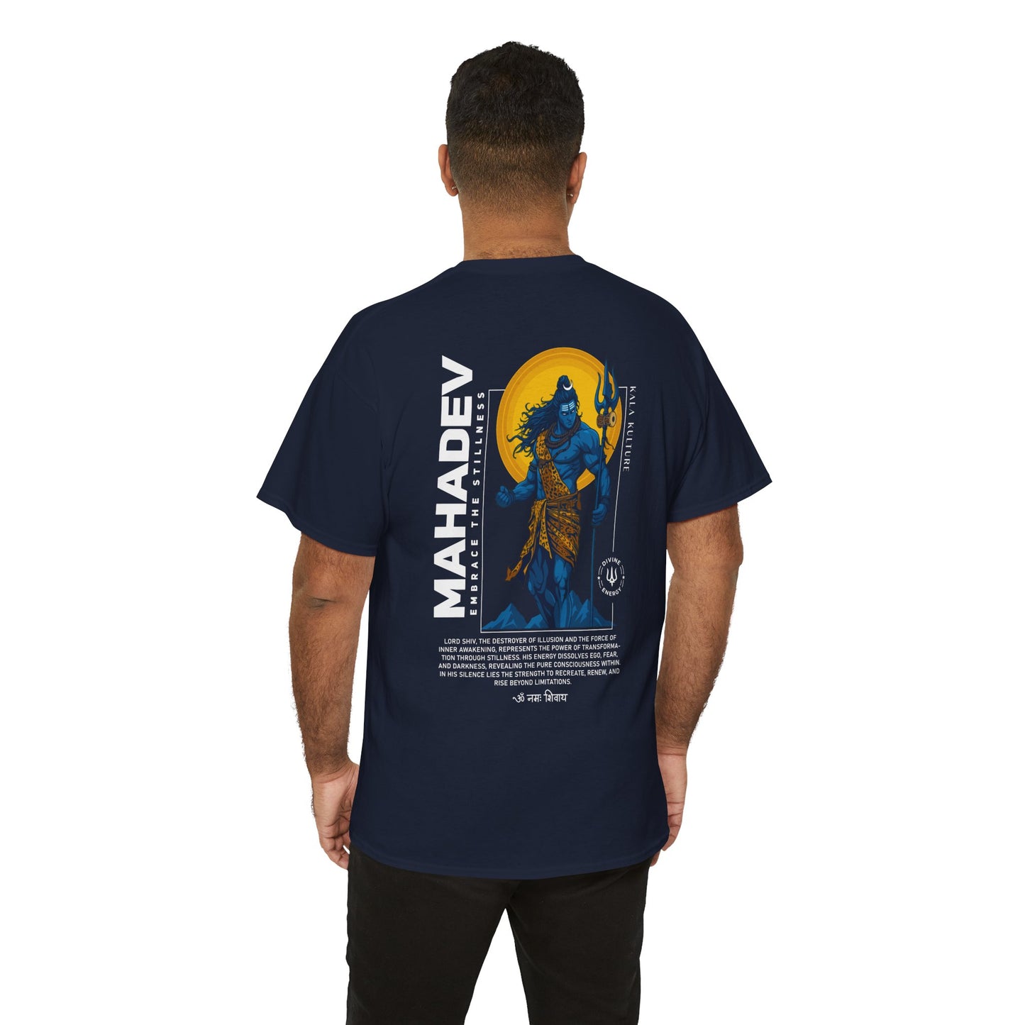 Mahadev Graphic T‑Shirt — Shiva Trident Illustration Tee