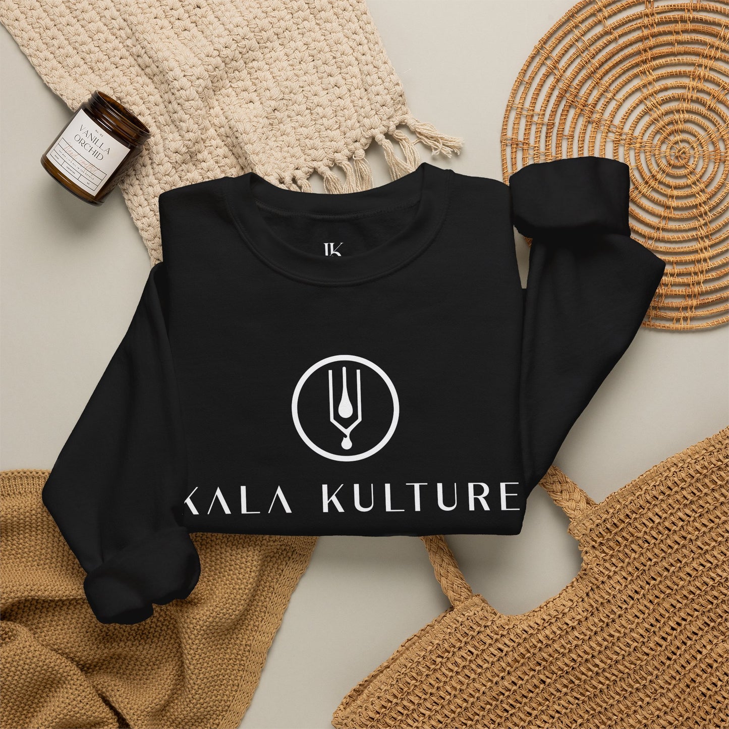 Krishna Graphic Sweatshirt — Divine Melody Illustration Tee