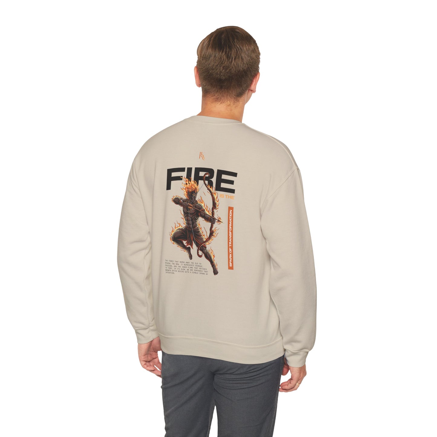 Fire Oversized Sweatshirt — Element of Power Illustration Tee
