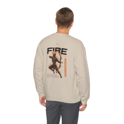 Fire Oversized Sweatshirt — Element of Power Illustration Tee