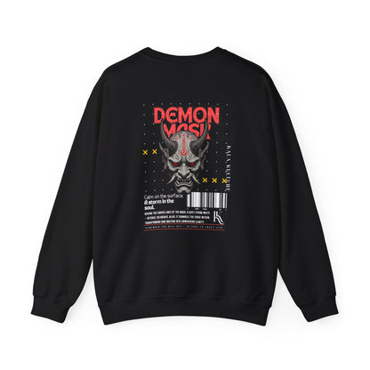 Demon Mask Oversized Sweatshirt — Fearless Within