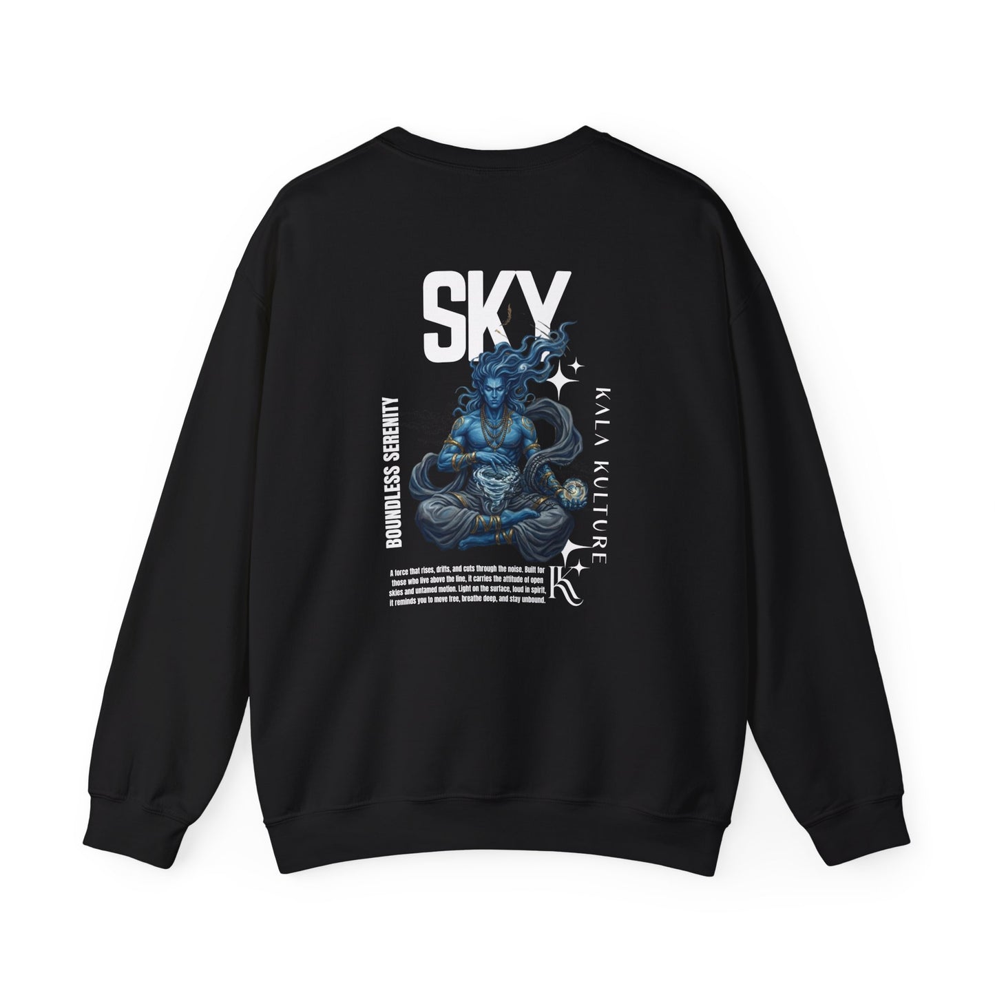 Sky Oversized Sweatshirt — Boundless Serenity Illustration Tee
