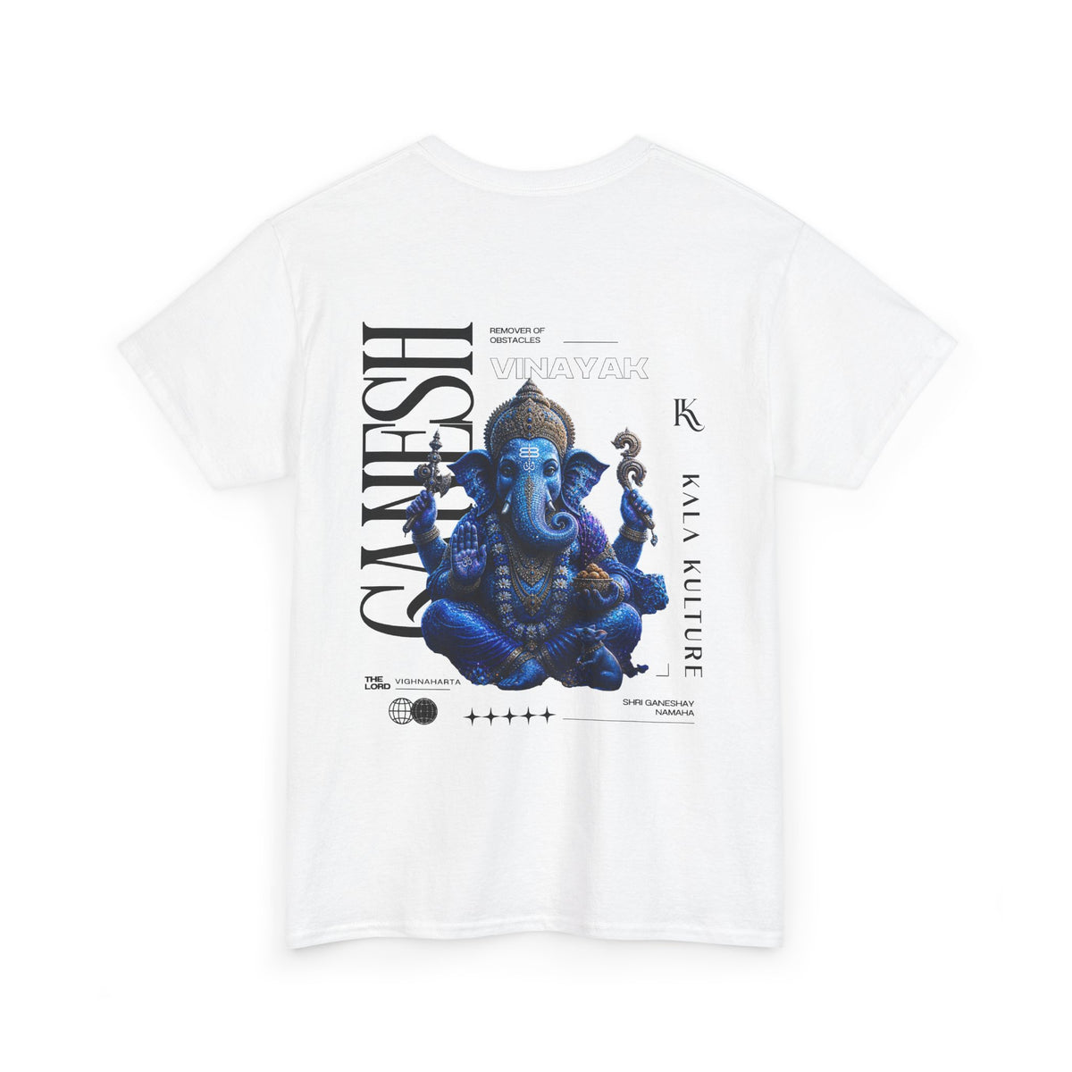 Ganesha Graphic T‑Shirt — Cosmic Wisdom Illustration Tee V3