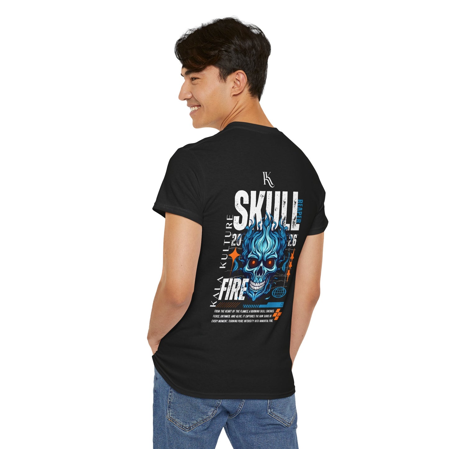 Skull Fire Oversized T‑Shirt — Flame‑Forged Identity