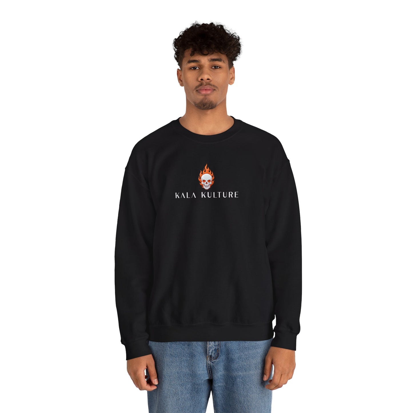 Skull Fire Oversized Sweatshirt — Flame‑Forged Identity