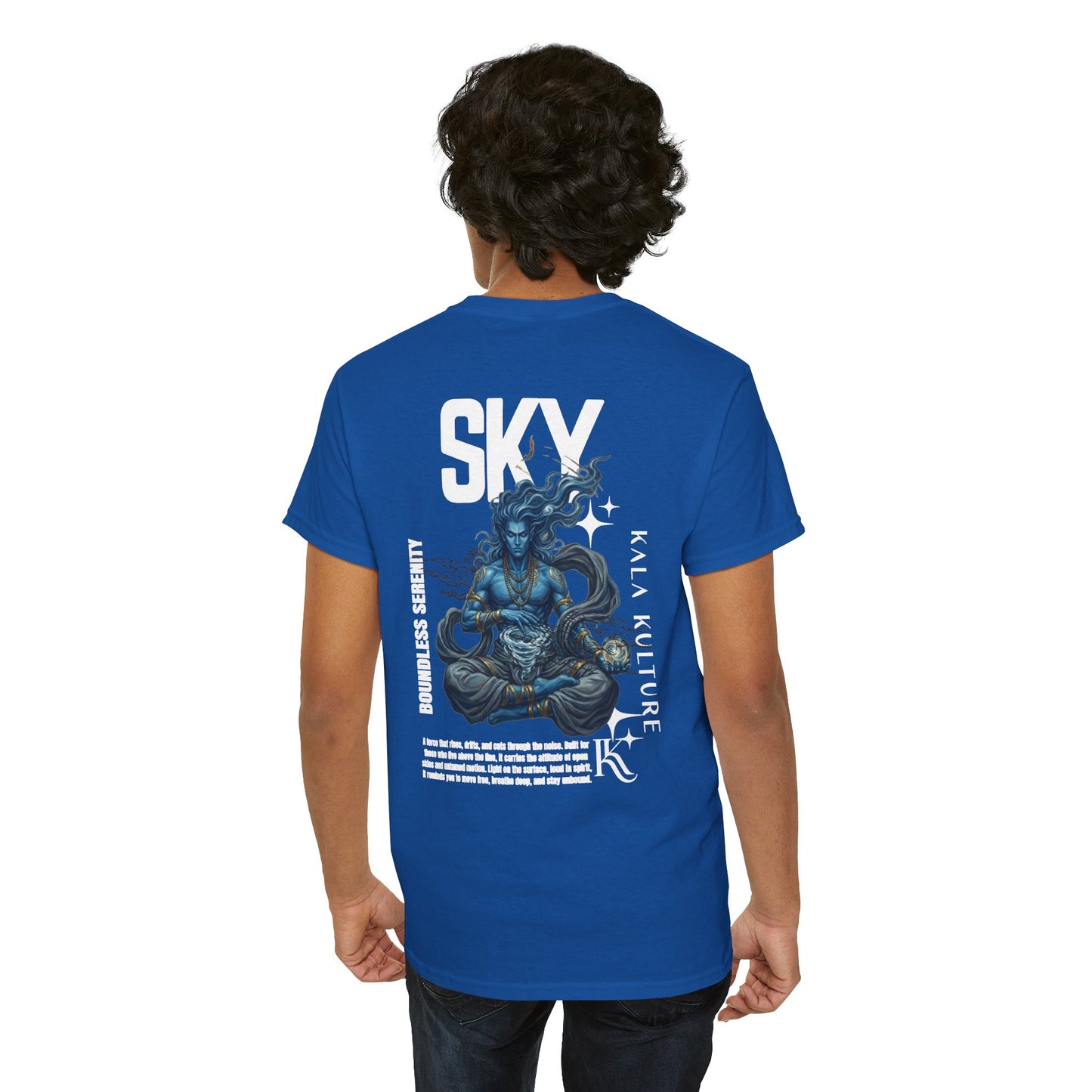 Sky Oversized T‑Shirt — Boundless Serenity Illustration Tee