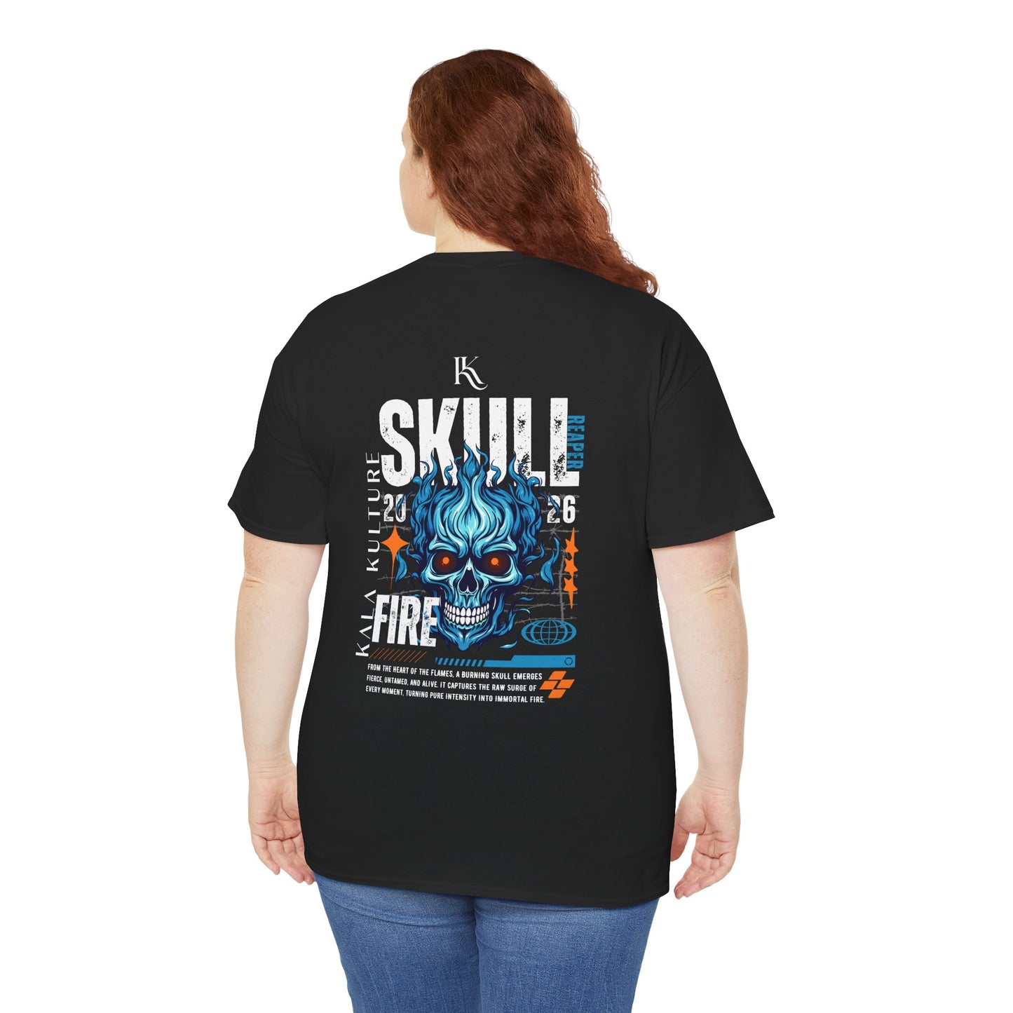 Skull Fire Oversized T‑Shirt — Flame‑Forged Identity