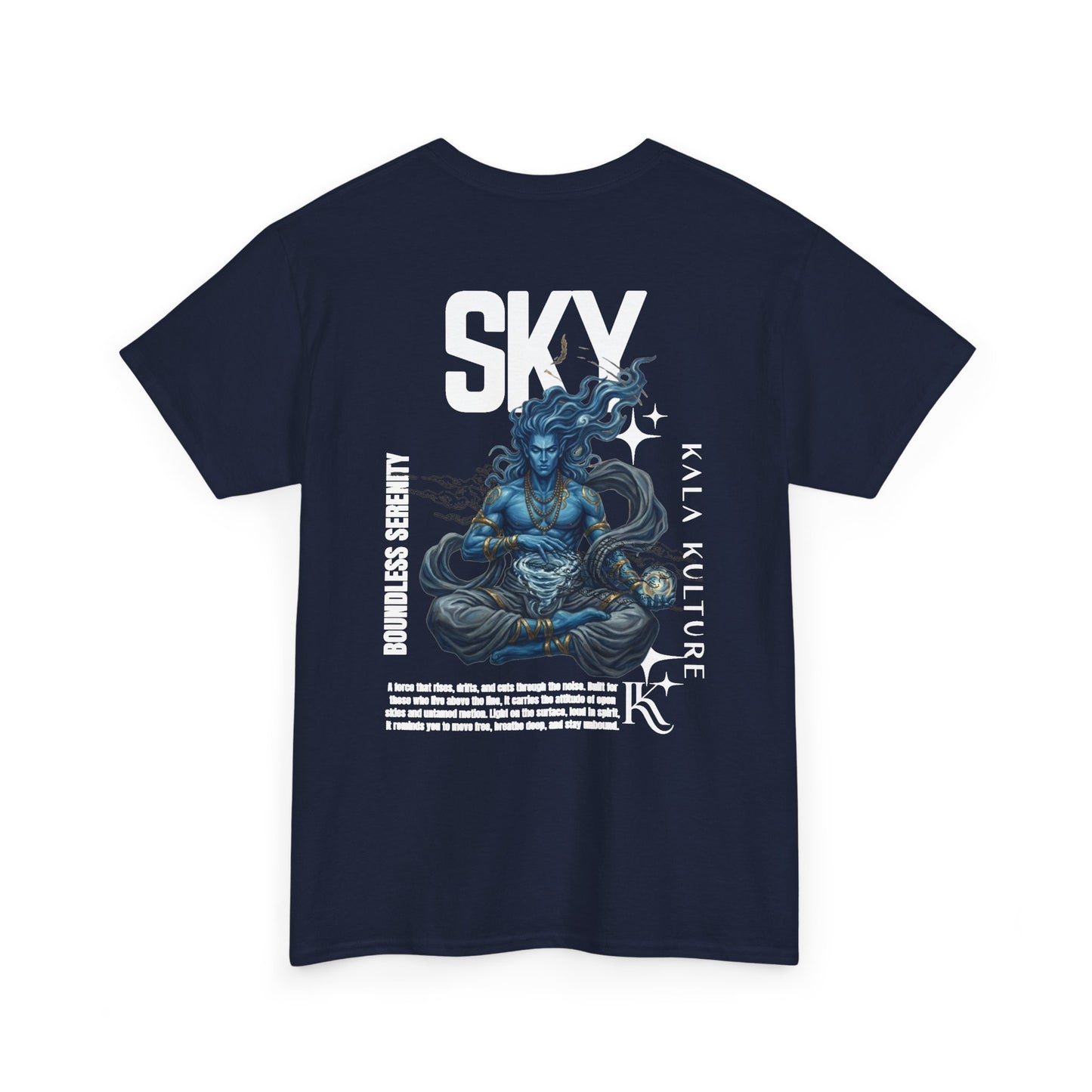 Sky Oversized T‑Shirt — Boundless Serenity Illustration Tee