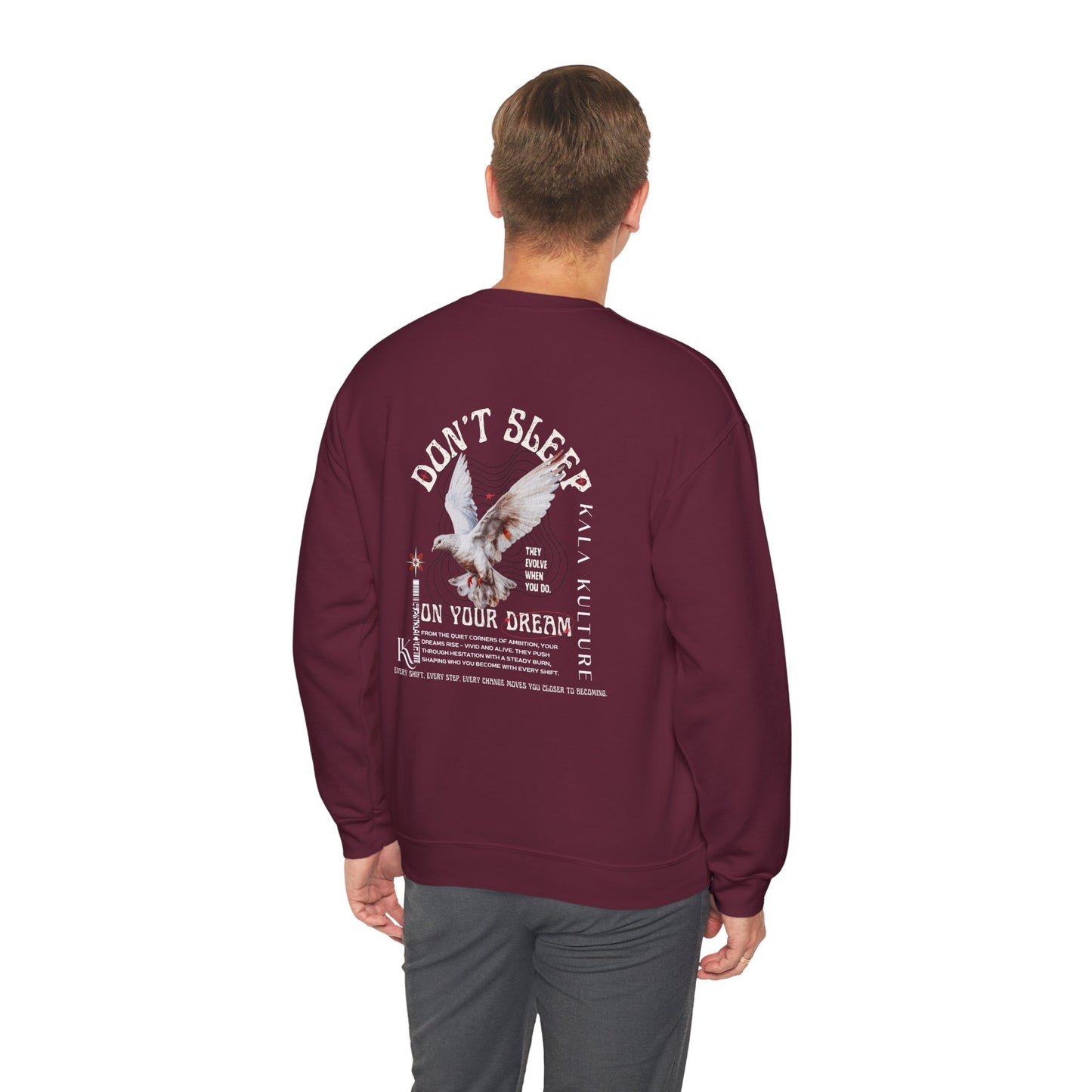 Don’t Sleep on Your Dreams Oversized Sweatshirt — Dream. Shift. Become.