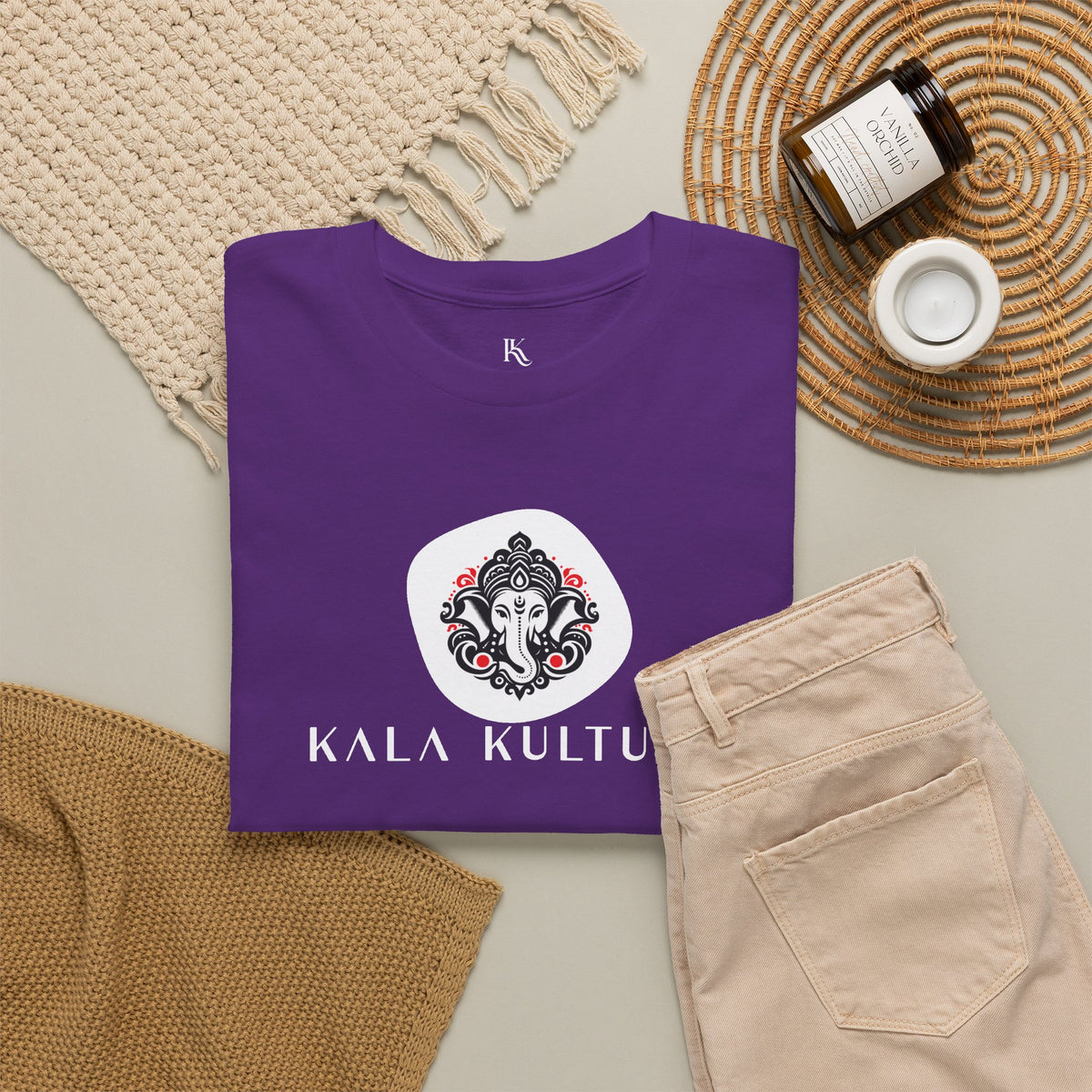 Ganesha Graphic T‑Shirt — Cosmic Wisdom Illustration Tee V3