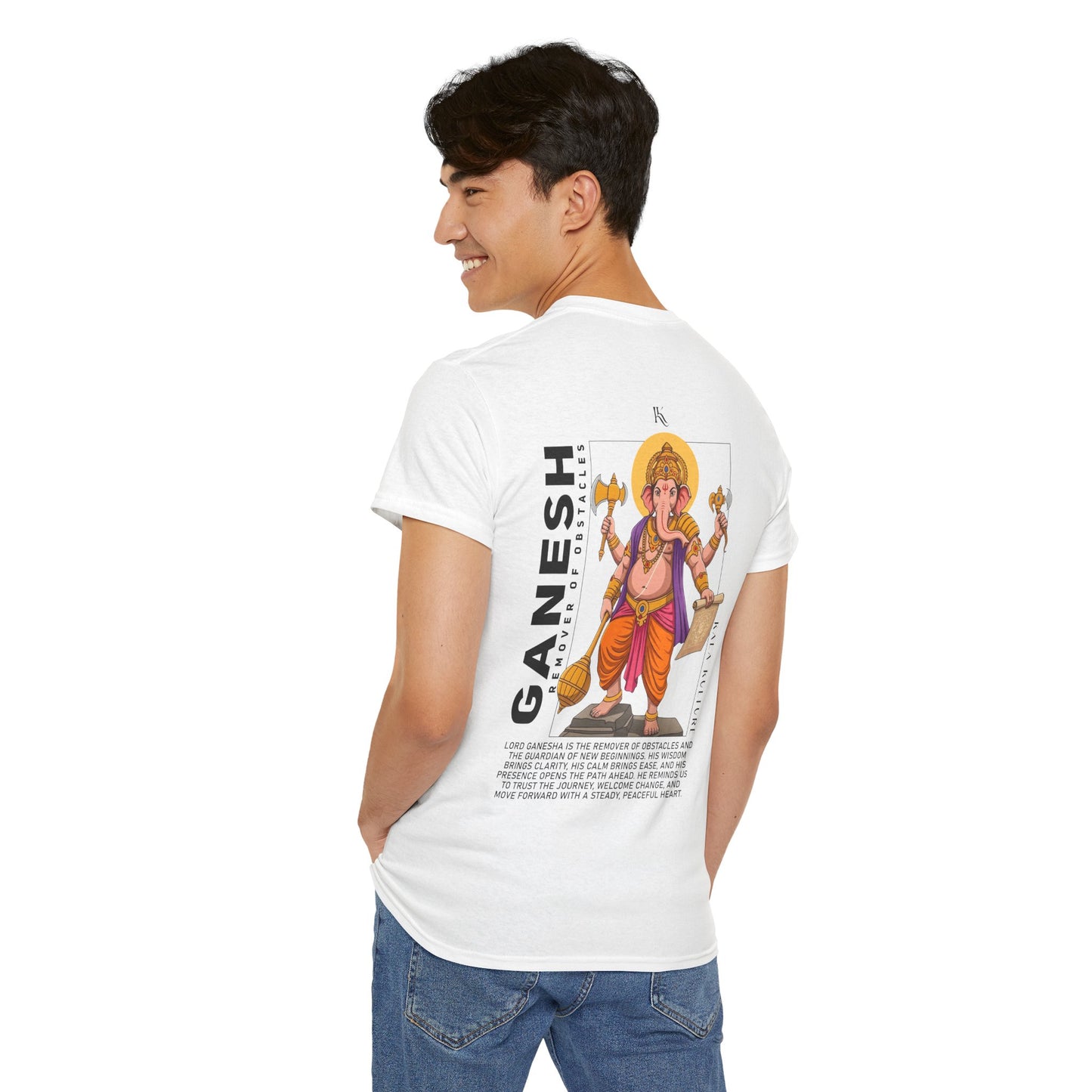 Ganesha Graphic T‑Shirt — Cosmic Wisdom Illustration Tee