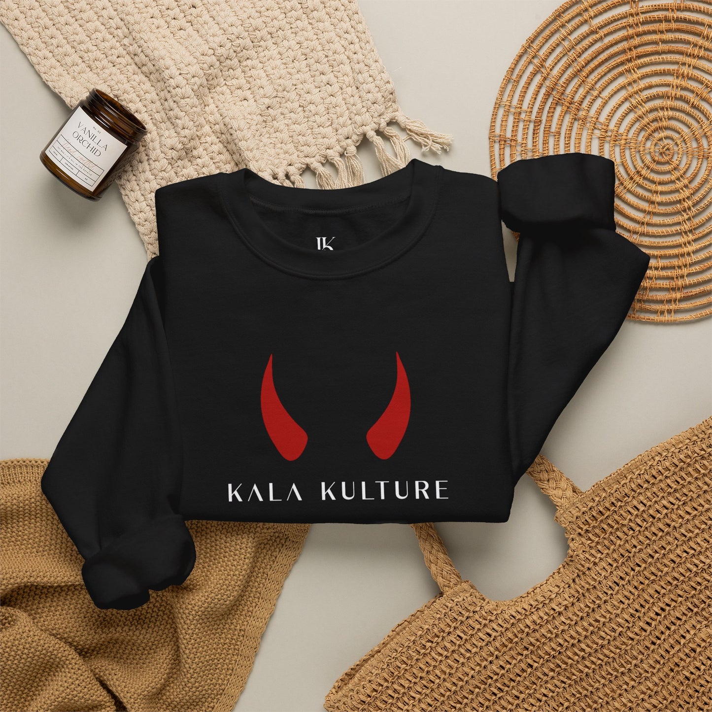 Demon Mask Oversized Sweatshirt — Fearless Within
