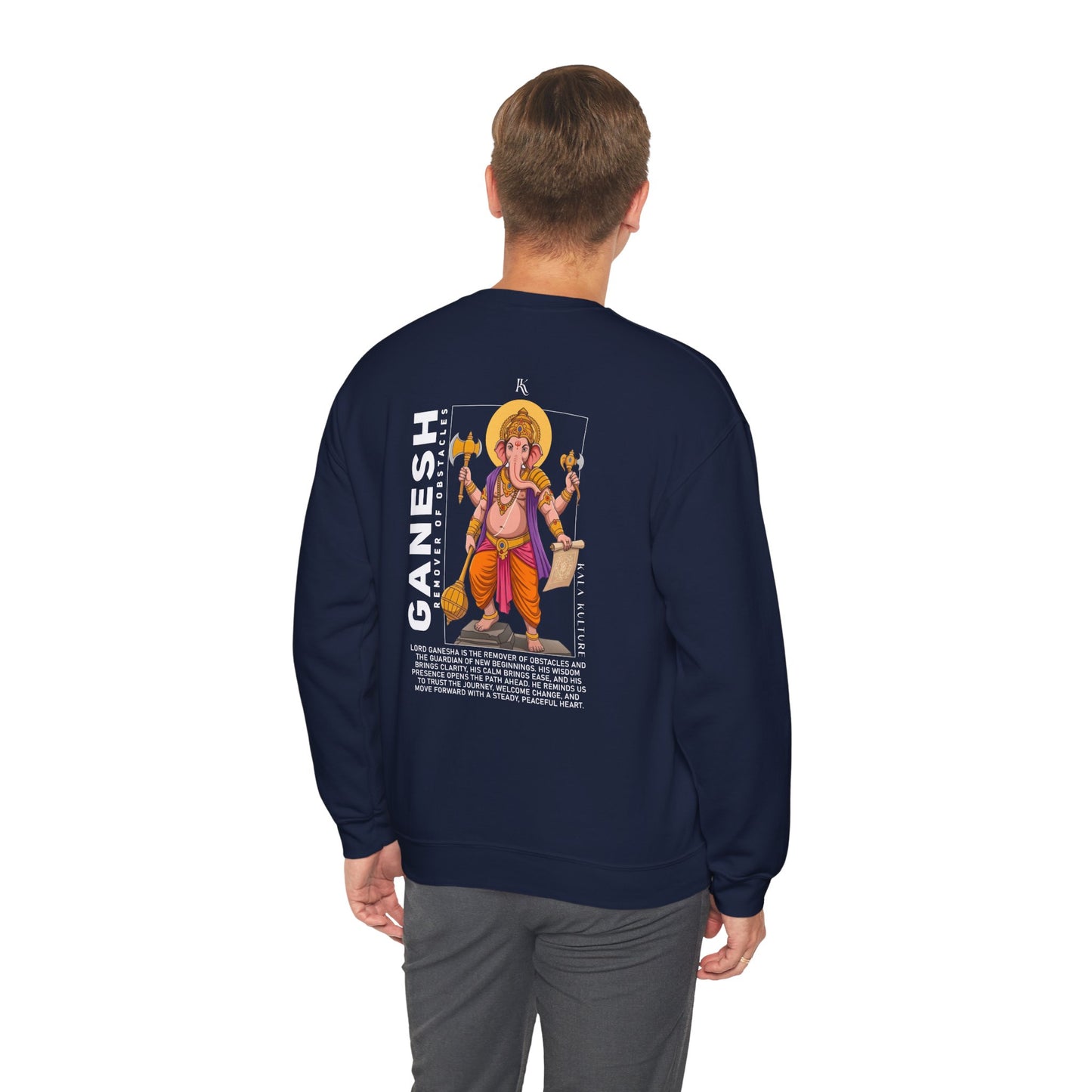 Ganesha Graphic Sweatshirt — Cosmic Wisdom Illustration Tee