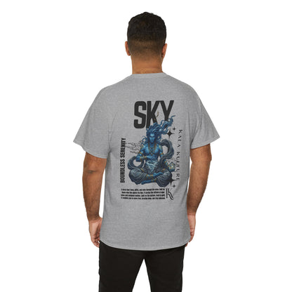 Sky Oversized T‑Shirt — Boundless Serenity Illustration Tee