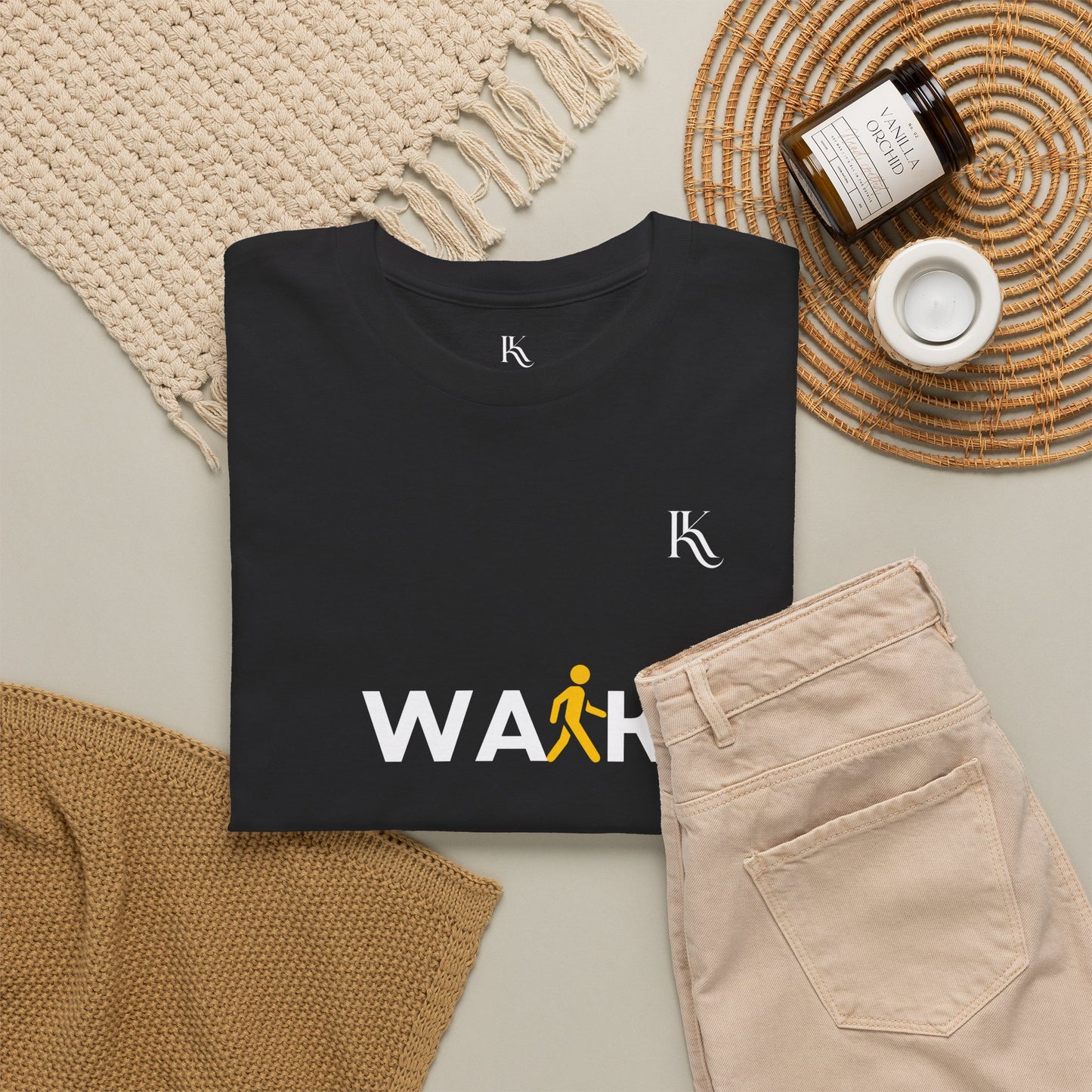 Walk Oversized T‑Shirt — Step With Purpose Illustration Tee