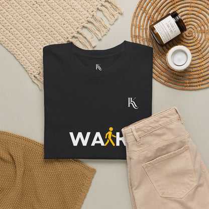 Walk Oversized T‑Shirt — Step With Purpose Illustration Tee