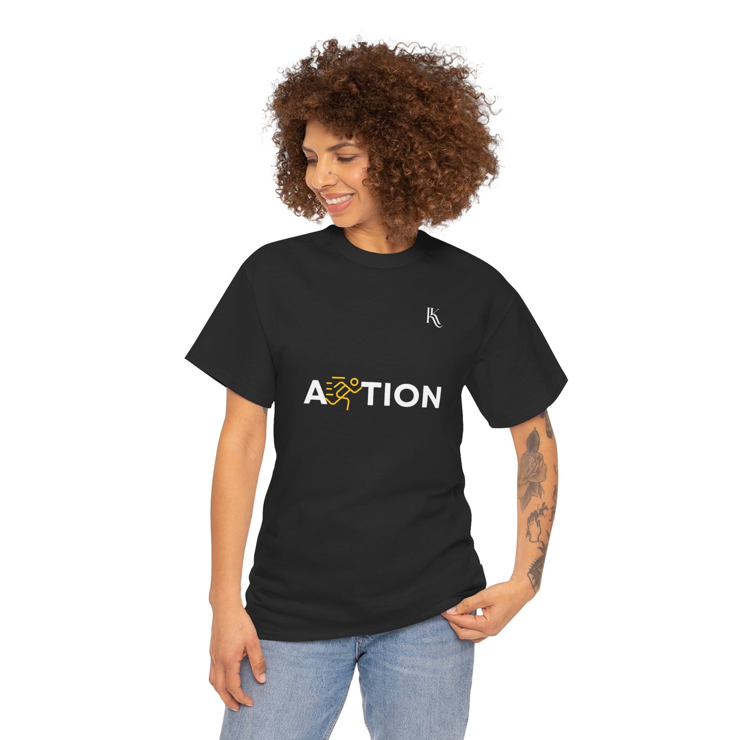 Action Oversized T‑Shirt — Move With Intent Illustration Tee
