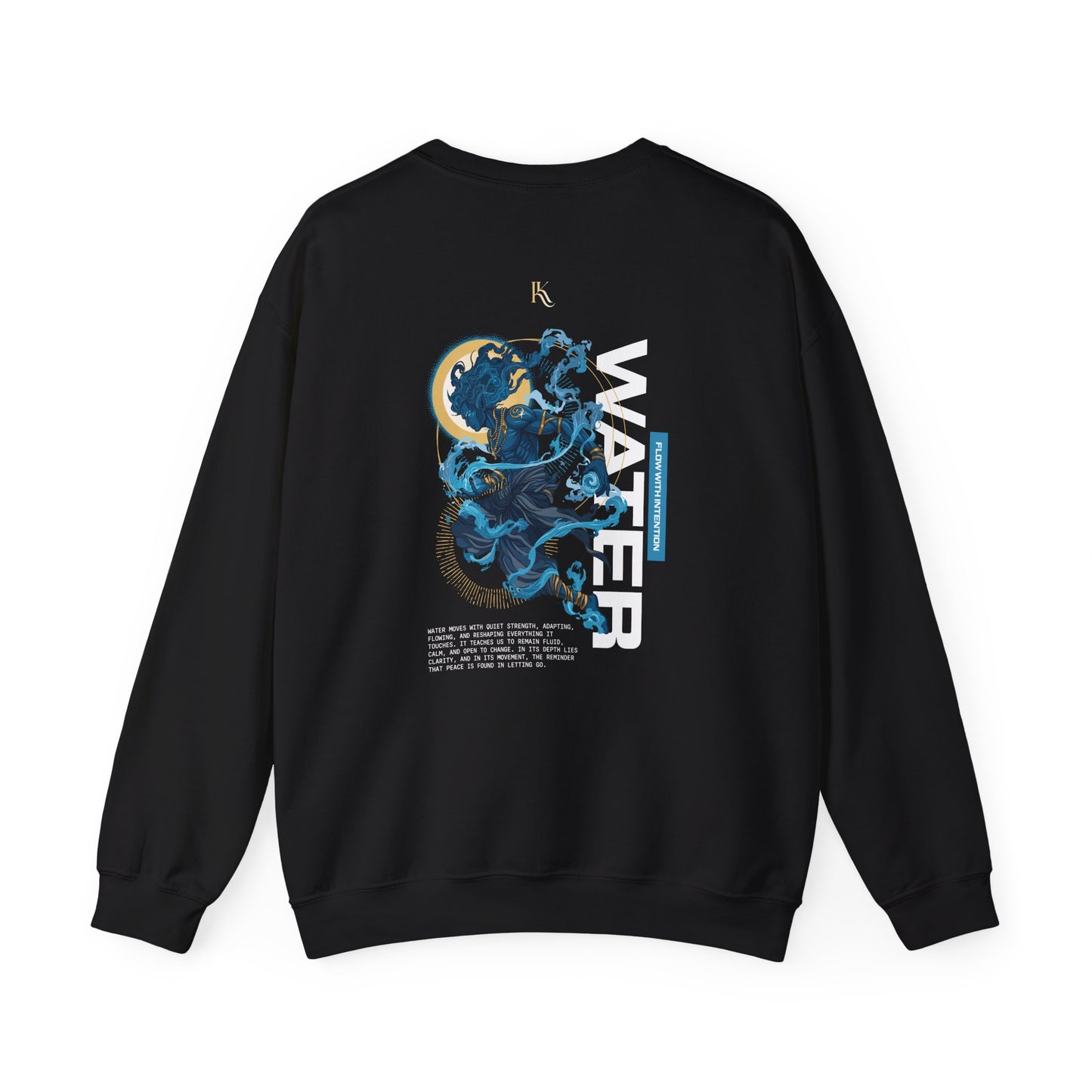 Water Oversized Sweatshirt — Calm & Clarity Illustration Tee