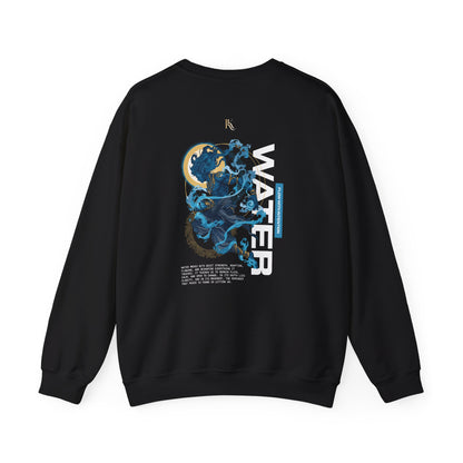 Water Oversized Sweatshirt — Calm & Clarity Illustration Tee