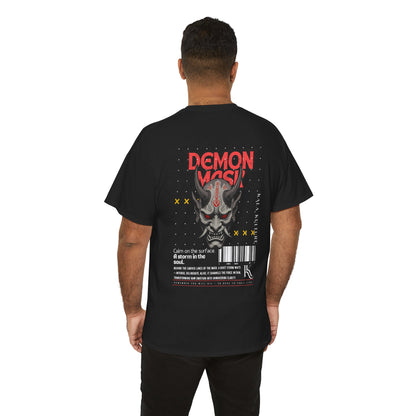 Demon Mask Oversized T‑Shirt — Fearless Within