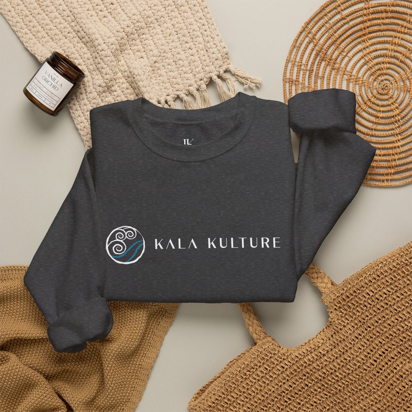 Water Oversized Sweatshirt — Calm & Clarity Illustration Tee