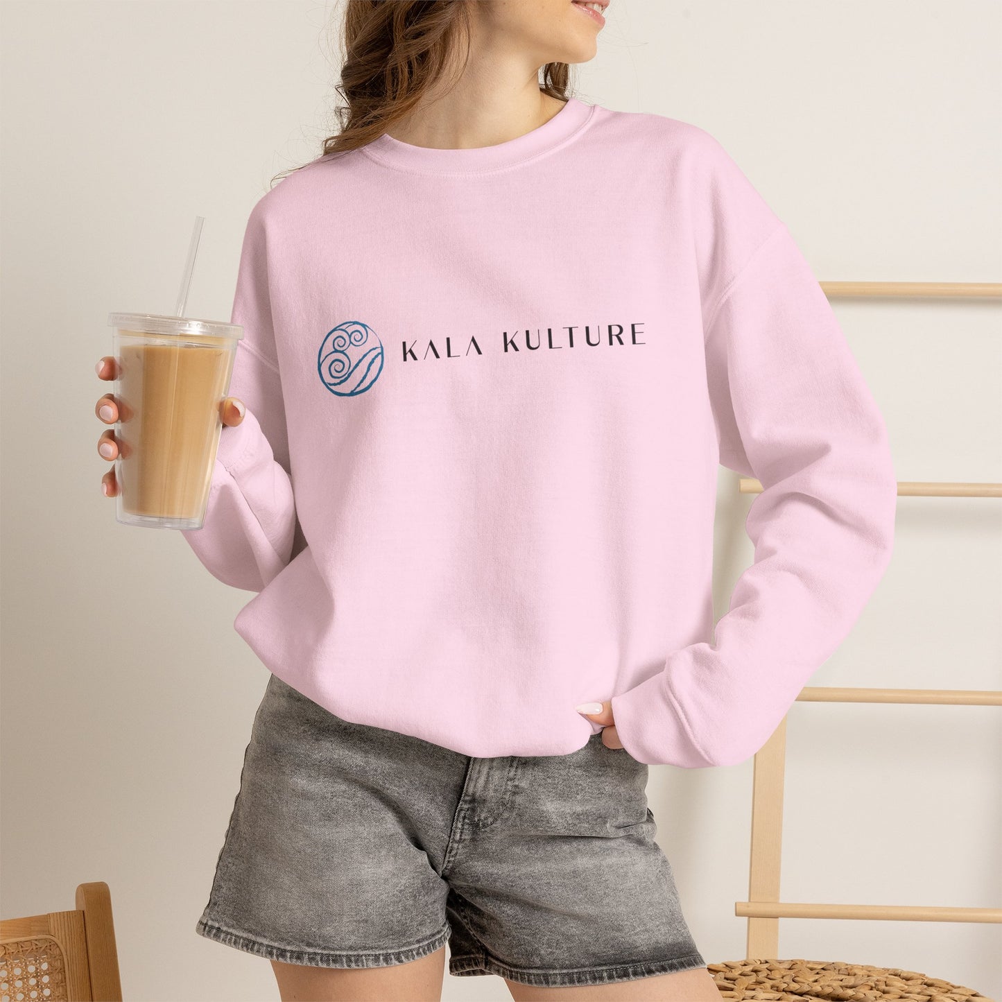 Water Oversized Sweatshirt — Calm & Clarity Illustration Tee