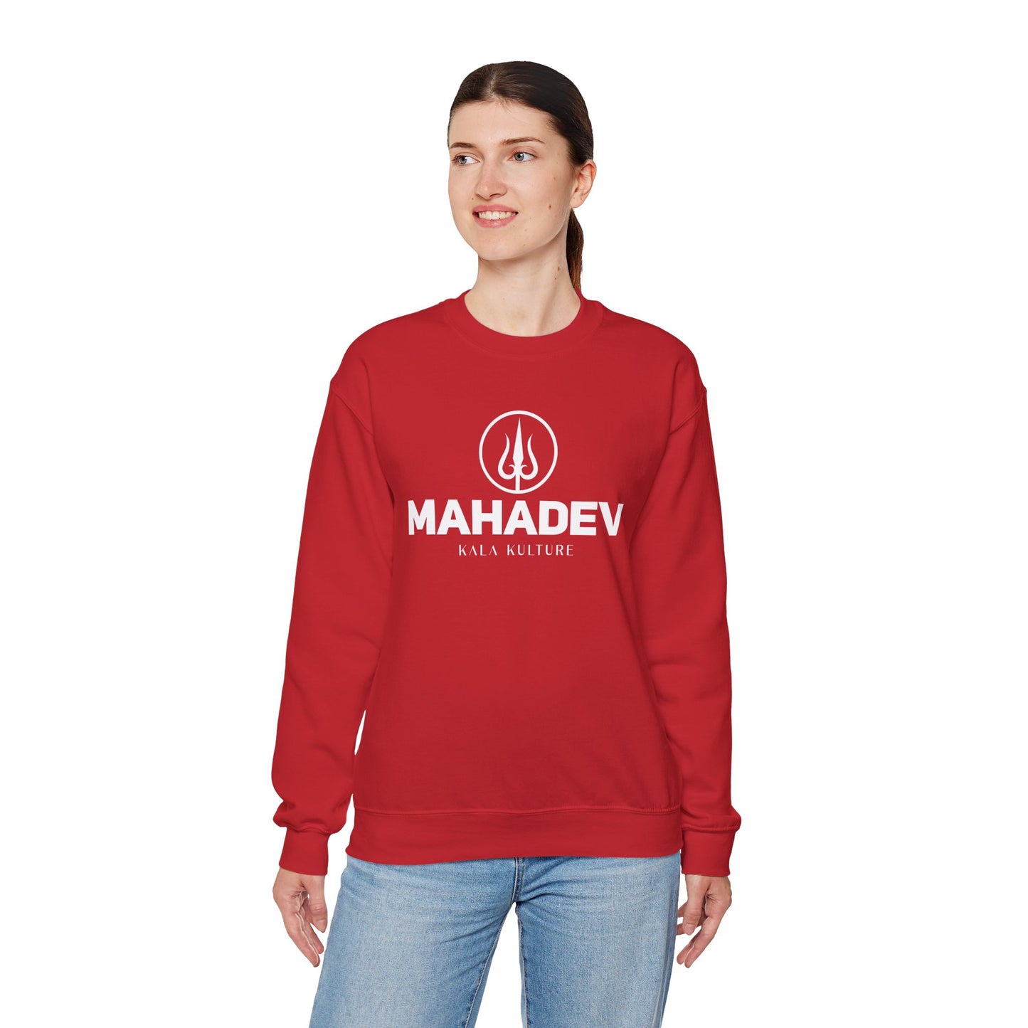 Mahadev Graphic Sweatshirt — Shiva Trident Illustration Tee