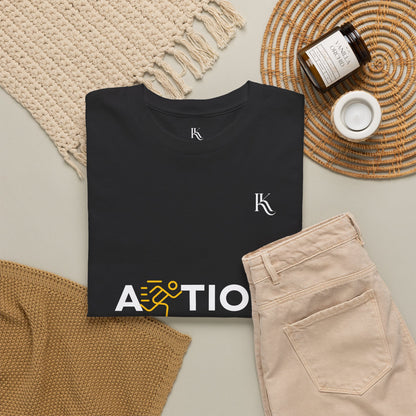 Action Oversized T‑Shirt — Move With Intent Illustration Tee