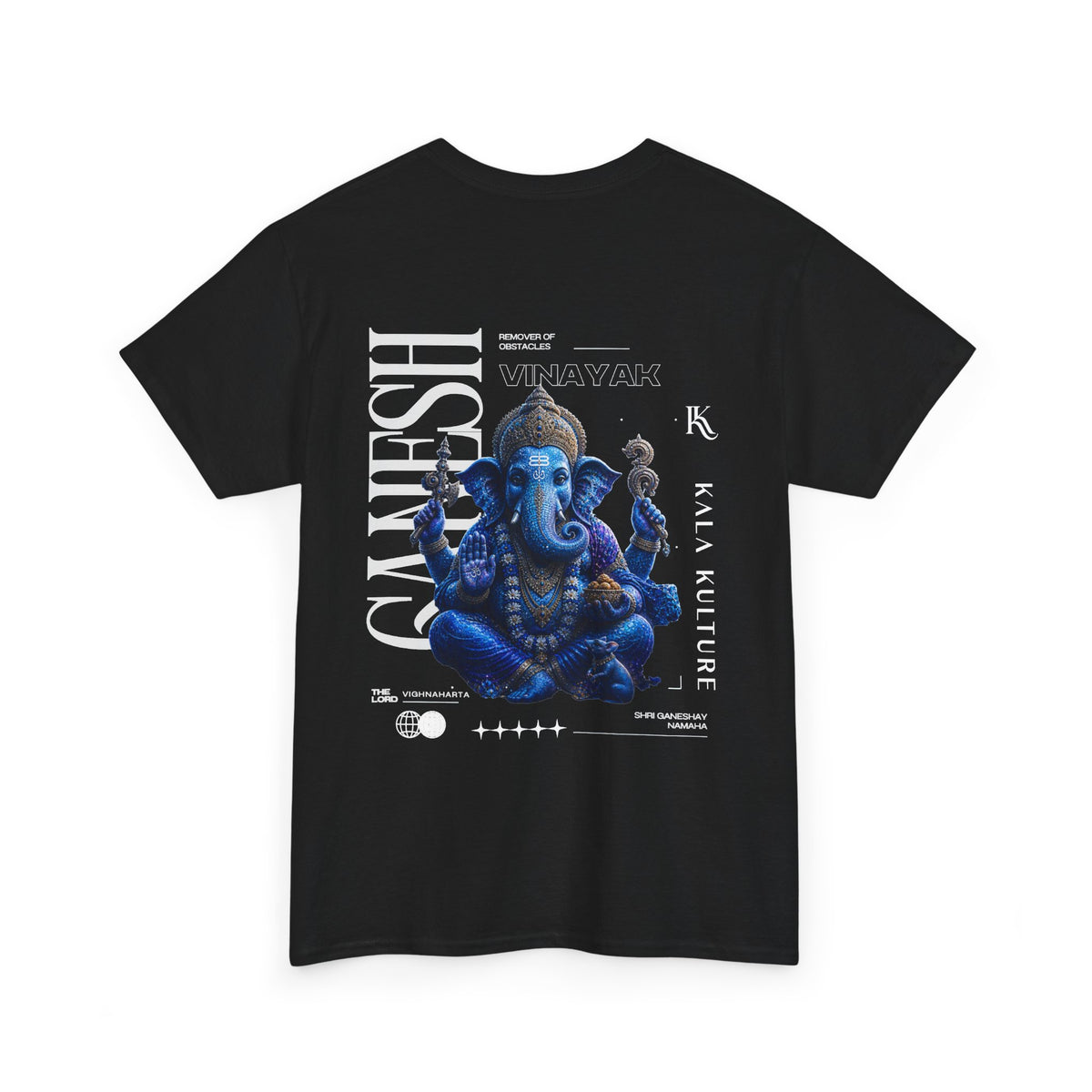 Ganesha Graphic T‑Shirt — Cosmic Wisdom Illustration Tee V3