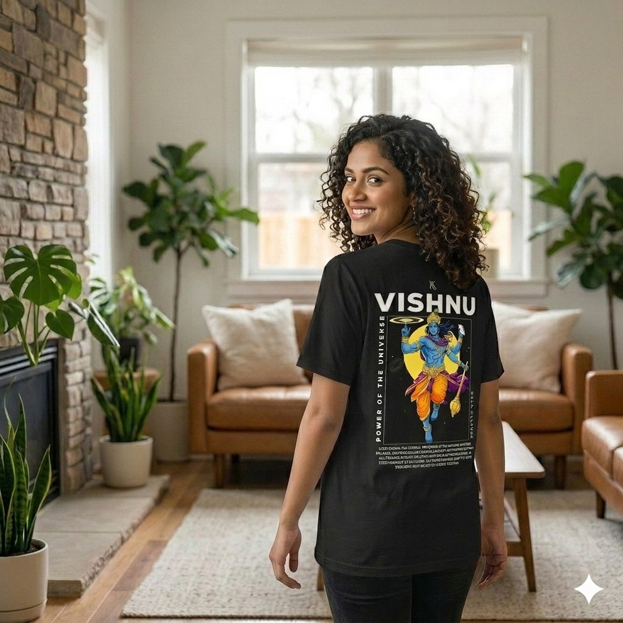 Vishnu Graphic T‑Shirt — Eternal Balance Illustration Tee