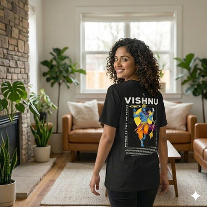 Vishnu Graphic T‑Shirt — Eternal Balance Illustration Tee
