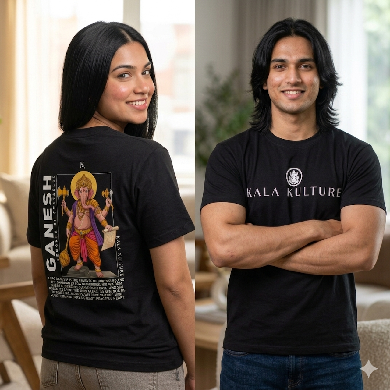 Ganesha Graphic T‑Shirt — Cosmic Wisdom Illustration Tee