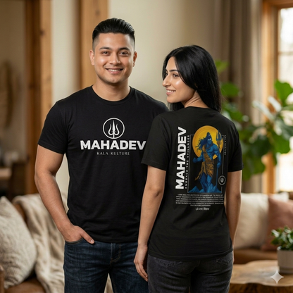 Mahadev Graphic T‑Shirt — Shiva Trident Illustration Tee