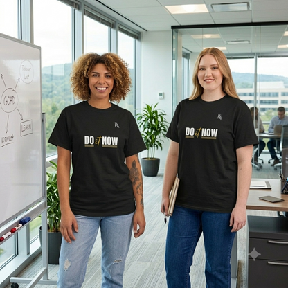 Do It Now Oversized T‑Shirt — Act Without Delay Illustration Tee