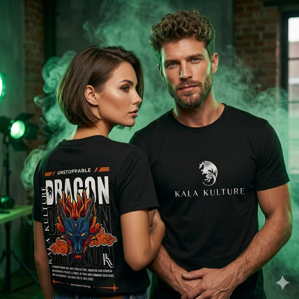 Dragon Oversized T‑Shirt — Strength in Stillness