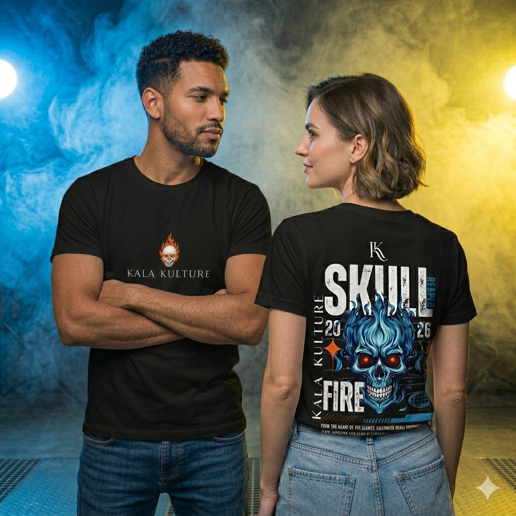 Skull Fire Oversized T‑Shirt — Flame‑Forged Identity