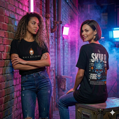 Skull Fire Oversized T‑Shirt — Flame‑Forged Identity