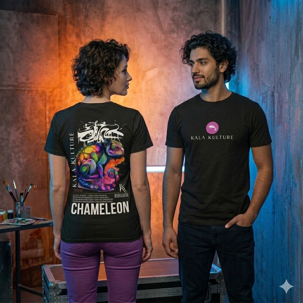 Chameleon Oversized T‑Shirt — Adapt. Evolve. Transform.
