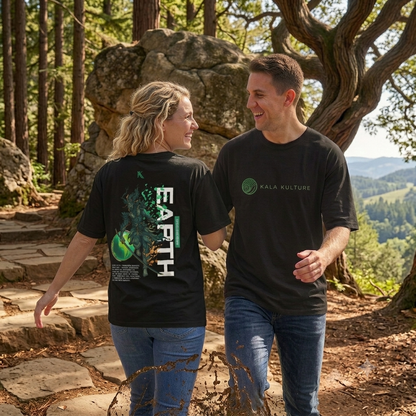 Earth Oversized T‑Shirt — Rooted Strength Illustration Tee