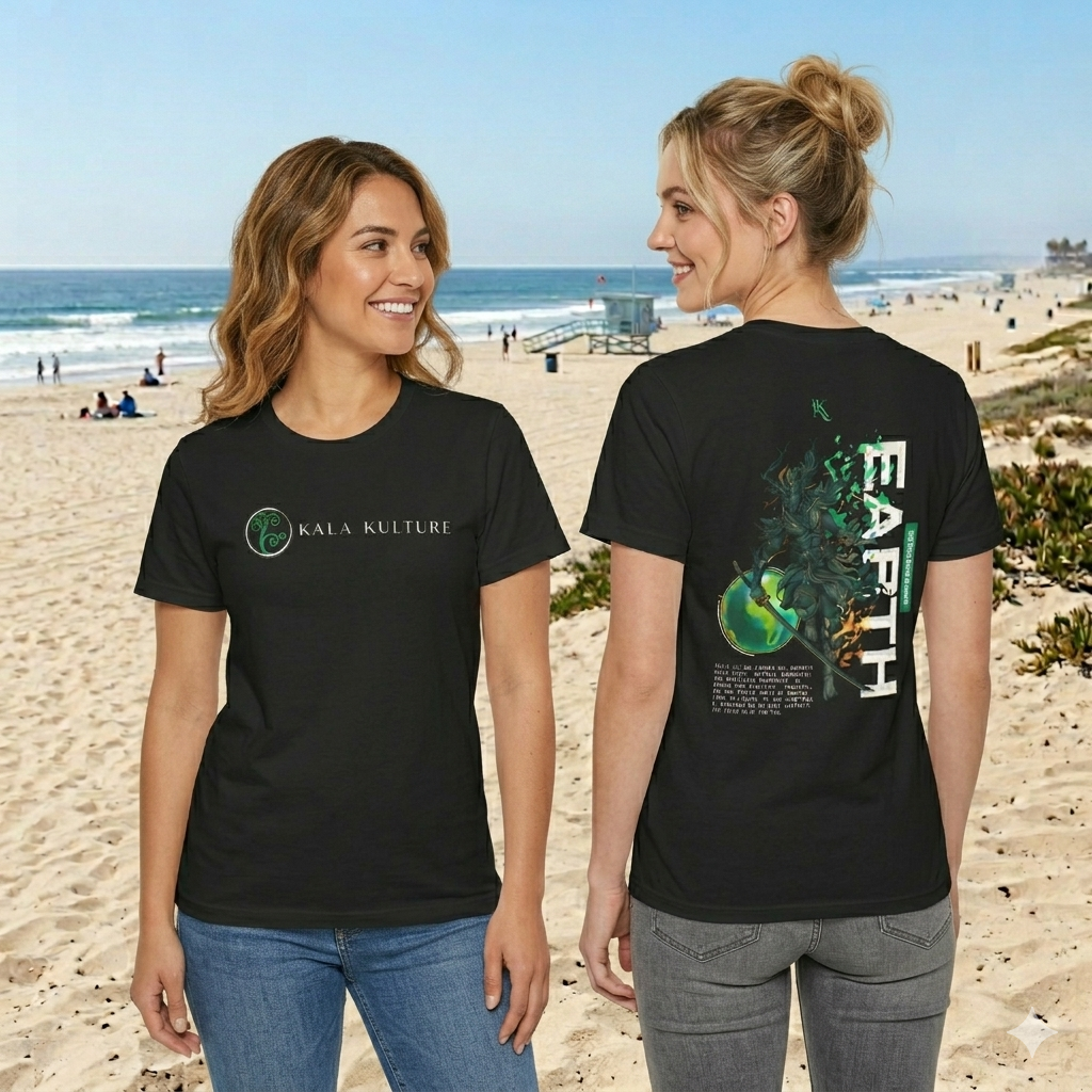 Earth Oversized T‑Shirt — Rooted Strength Illustration Tee