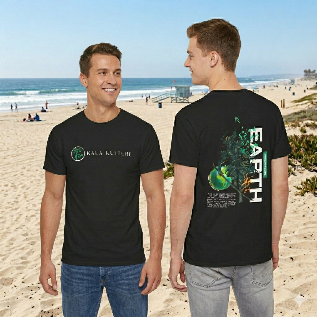 Earth Oversized T‑Shirt — Rooted Strength Illustration Tee