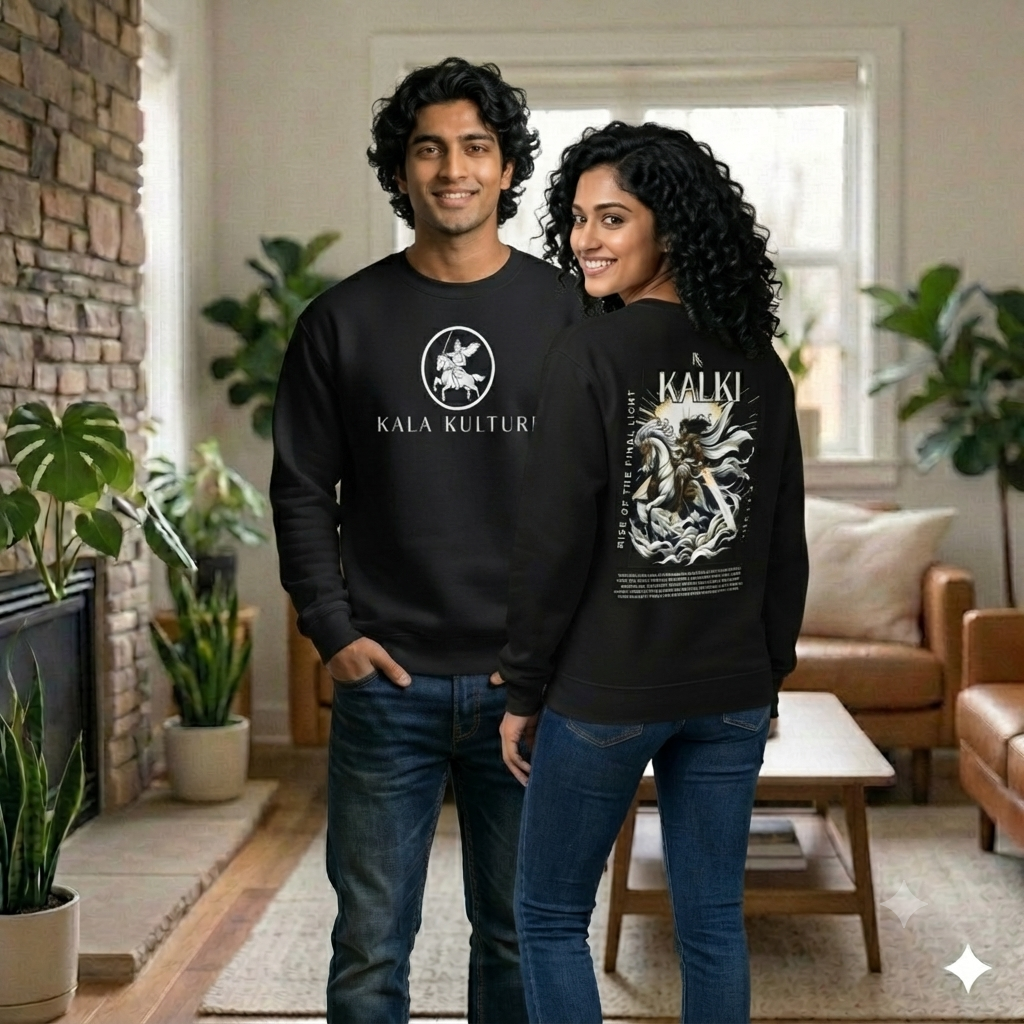 Kalki Oversized Sweatshirt — End of the Dark Age Illustration Tee