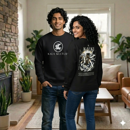 Kalki Oversized Sweatshirt — End of the Dark Age Illustration Tee